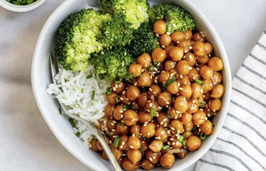 sesame chickpeas